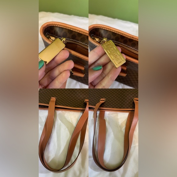 Celine Brown Macadam PVC/ Leather Tote Bag 🤎 - Picture 8 of 13